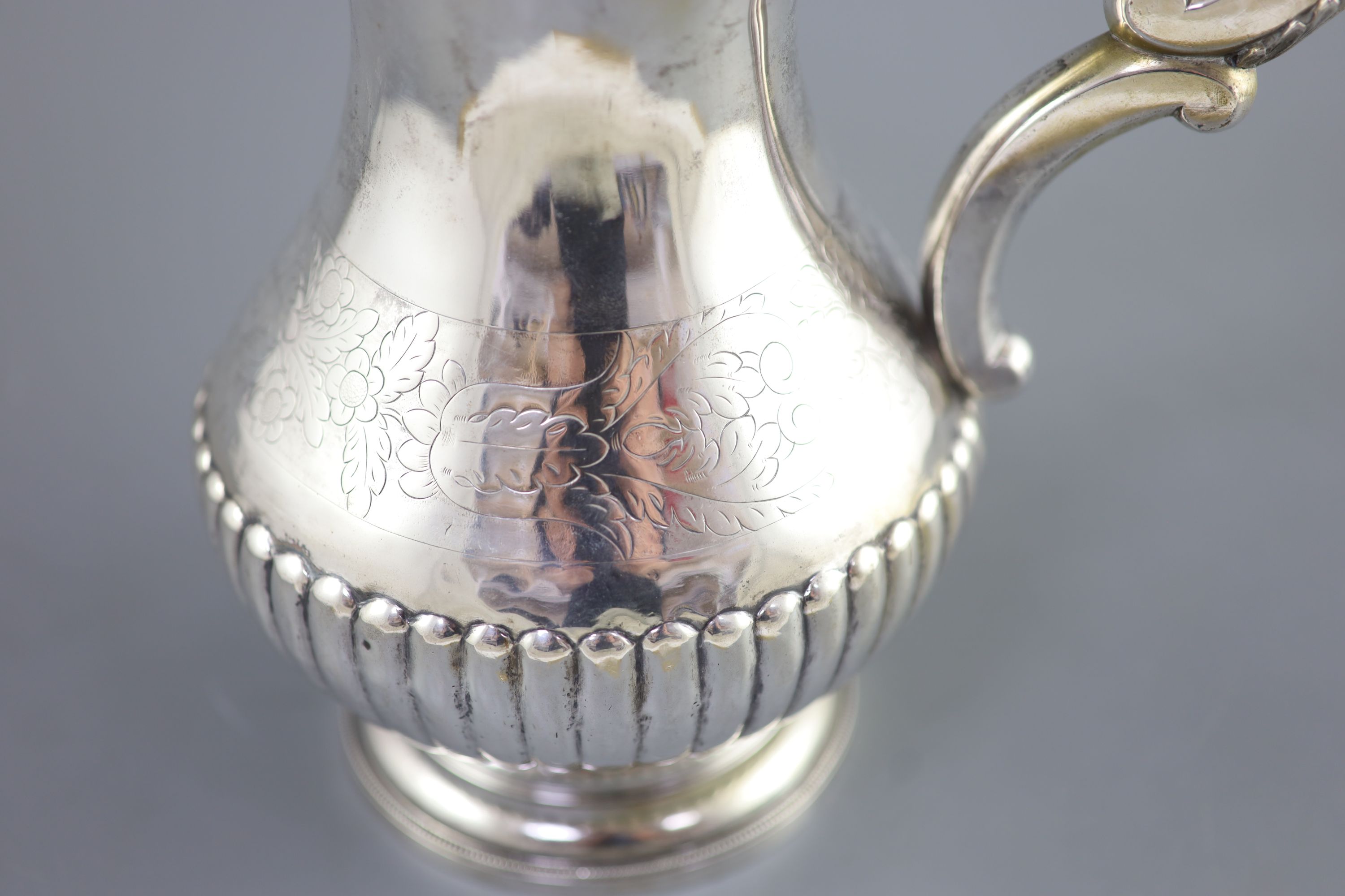 A mid 19th century Portuguese silver jug and bowl set